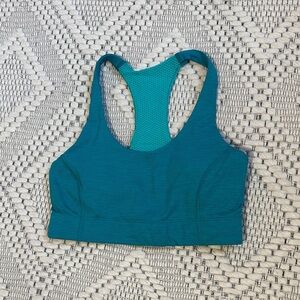 Outdoor Voices XS Doing Things Teal Racerback Sports Bra